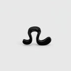Black Curved Minimalist Hair Claw Clip – hair accessories (view 1)
