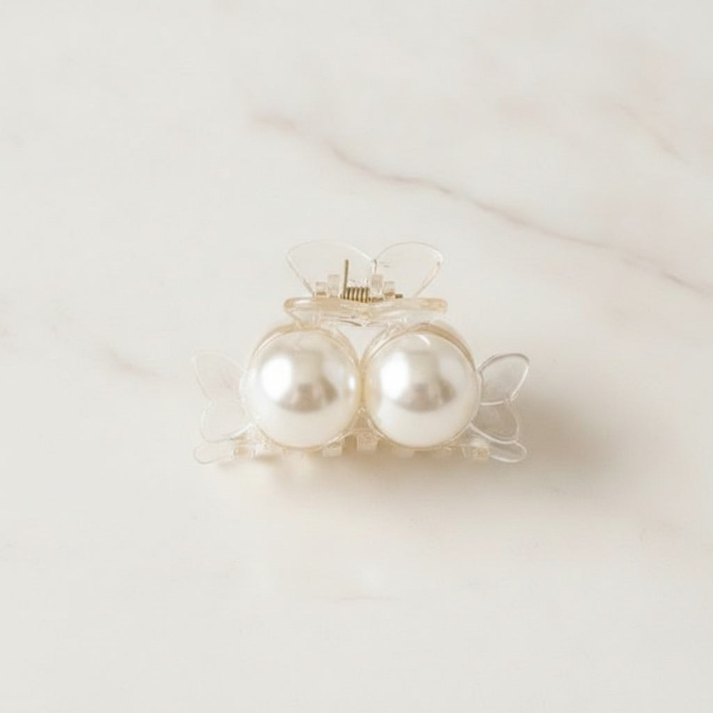 Pearl Butterfly Hair Claw Clip – hair accessories (view 2)