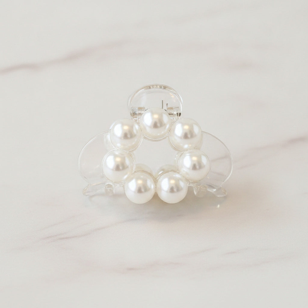 Pearl Beaded Hair Claw Clip – hair accessories (view 2)