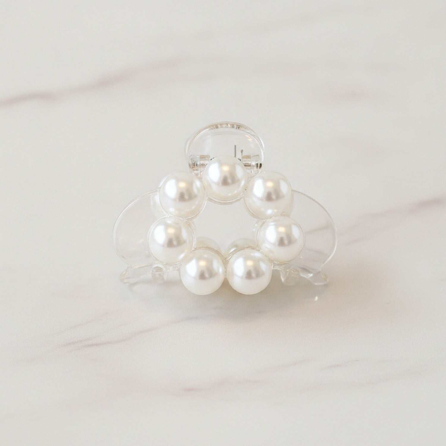 Pearl Beaded Hair Claw Clip