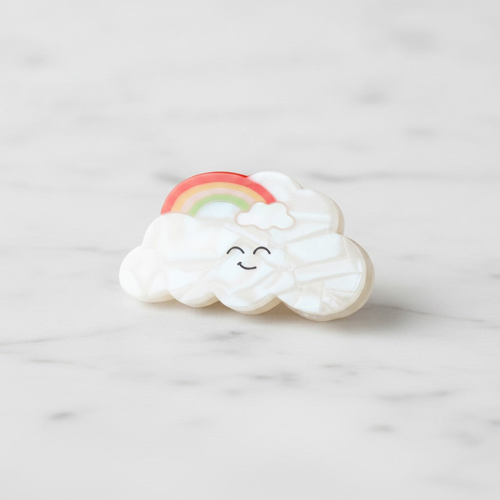 Cloud Pearl Hair Claw Clip - Rainbow 8cm – hair accessories (view 3)