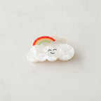 Cloud Pearl Hair Claw Clip - Rainbow 8cm
