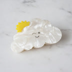 Cloud Pearl Hair Claw Clip - Sun Style - 8cm