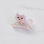 Cat Hair Claw With Rhinestone Bow - Mauve 6.1cm – hair accessories (view 3)
