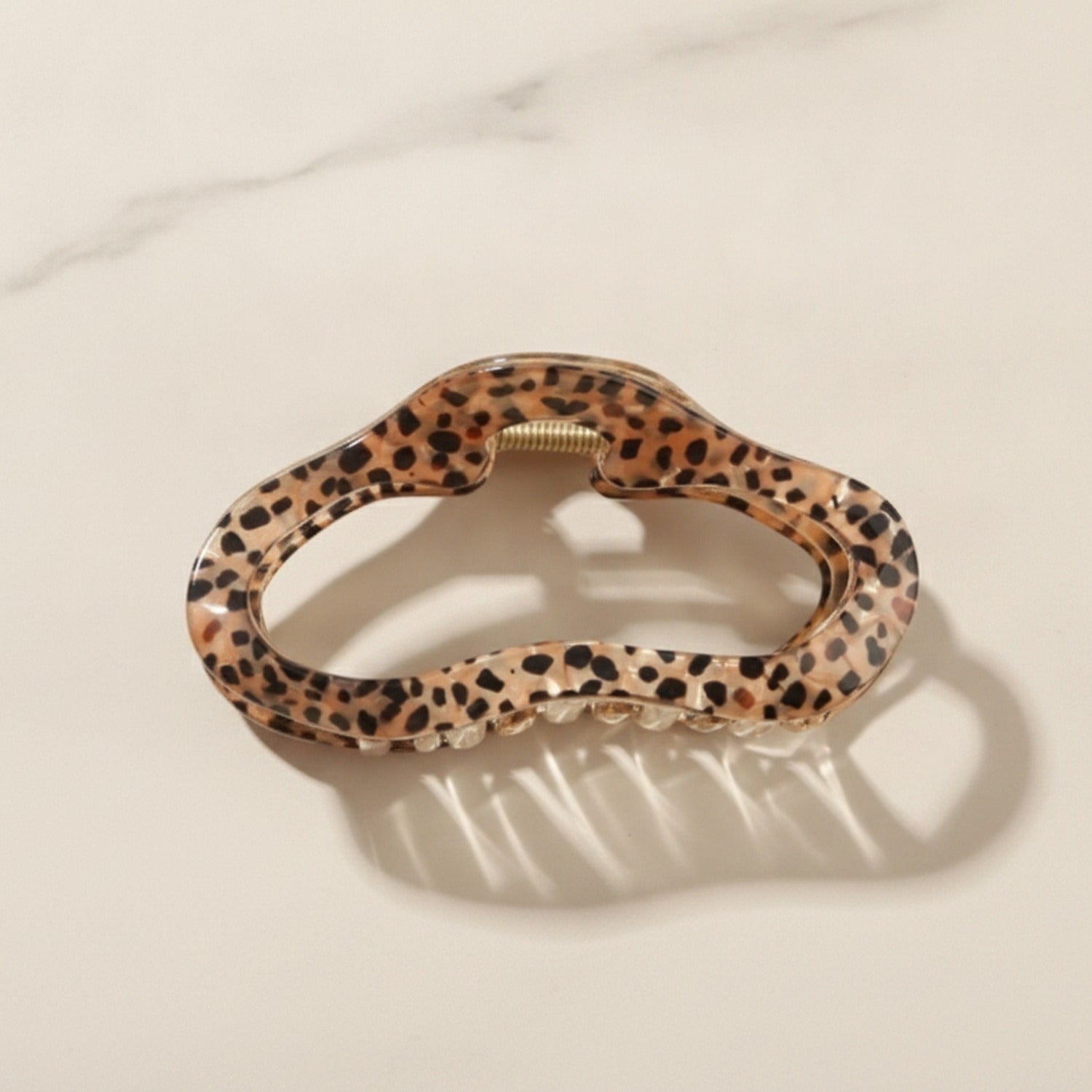 Leopard Print Tortoiseshell Hair Claw Clip - Leopard Print - Acetate Cloud Claw Clip #2