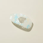 Opalescent Heart Cutout Hair Claw Clip - #3 Mermaid Princess Heart Blue