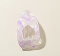 Opalescent Heart Cutout Hair Claw Clip - Mermaid Princess Heart Purple #4 – hair accessories (view 1)