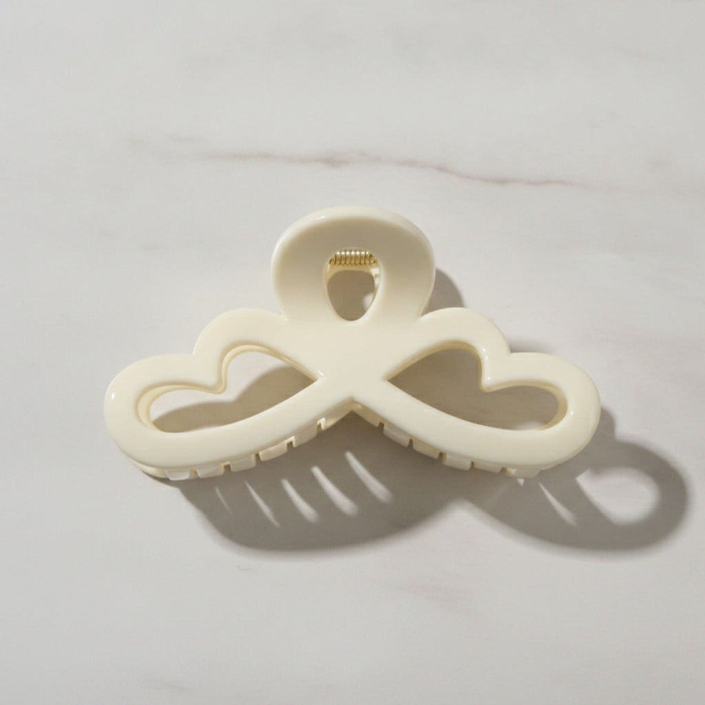 Butterfly Hair Claw Clip - Milk White #1