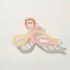 Bow Hair Claw Clip Set - Gradient Pink-Orange #6 – hair accessories (view 1)