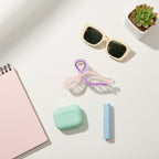 Bow Hair Claw Clip - Ombre Purple Pink – hair accessories (view 2)