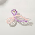 Bow Hair Claw Clip - Ombre Purple Pink – hair accessories (view 1)