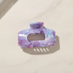 Marble Hair Claw Clip - #8 Deep Purple Marble
