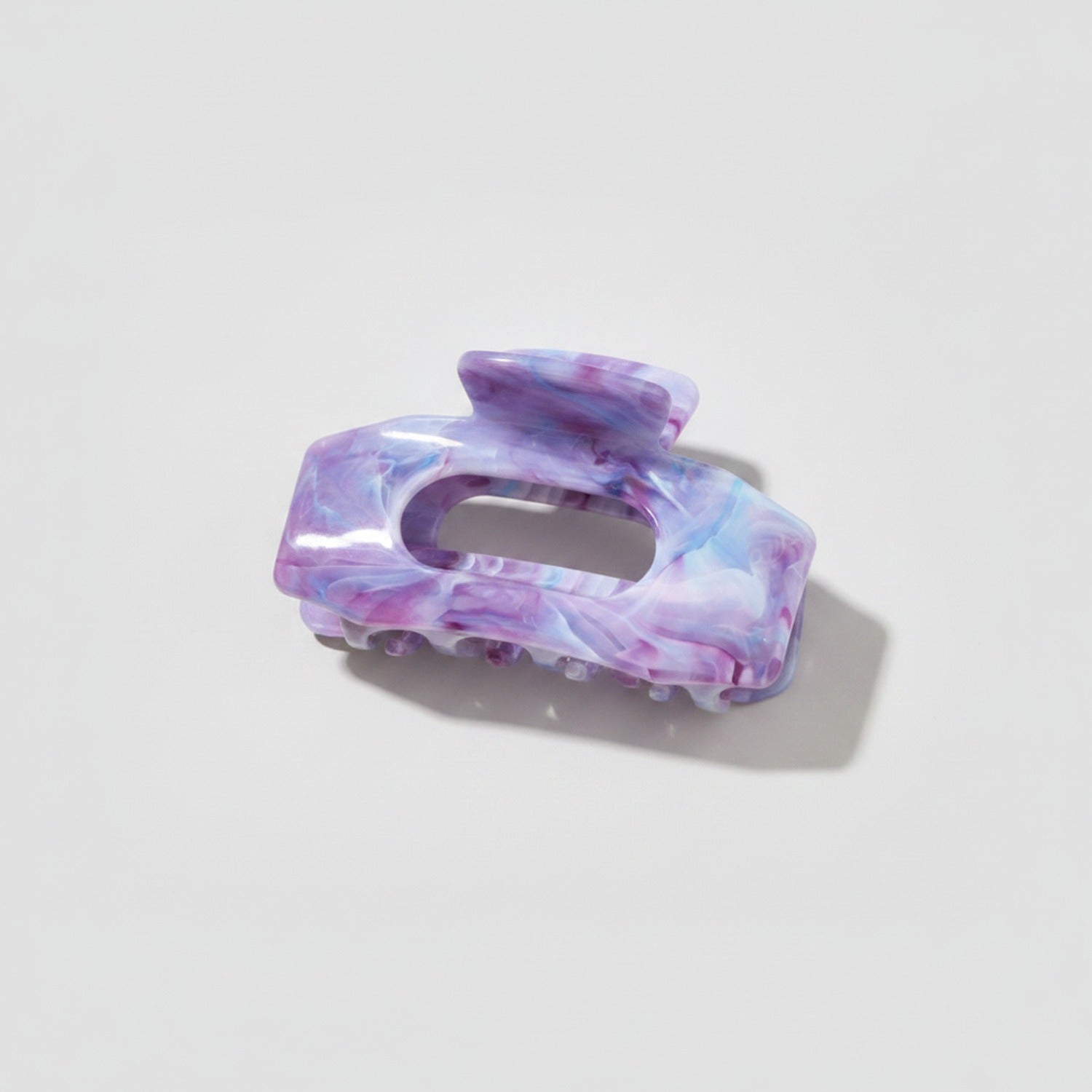 Marble Hair Claw Clip - #8 Deep Purple Marble