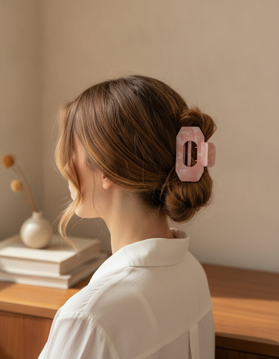 Marble Hair Claw Clip - #6 - Marble Texture – hair accessories (view 2)