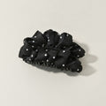 Pearl Hair Claw Clip - Black Polka Dot #2