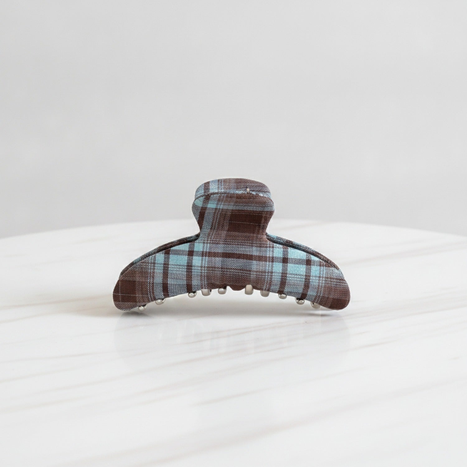 Plaid Hair Claw Clip Scrunchie