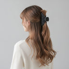 Black Rhinestone Star Hair Claw Clip – hair accessories (view 2)