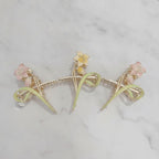 Floral Pearl Hair Claw Clip - Floral