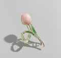 Tulip Pearl Hair Claw Clip - Pink Tulip – hair accessories (view 1)