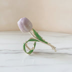 Tulip Pearl Hair Claw Clip - Purple Tulip