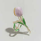 Tulip Pearl Hair Claw Clip - Purple Tulip