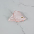 Pink Velvet Hair Claw With Gold Charm – hair accessories (view 2)