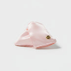 Pink Velvet Hair Claw With Gold Charm – hair accessories (view 1)