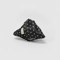 Black Polka Dot Velvet Hair Claw Clip – hair accessories (view 1)
