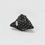 Black Polka Dot Velvet Hair Claw Clip – hair accessories (view 1)