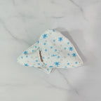 Blue Floral Fabric Hair Claw Clip – hair accessories (view 2)
