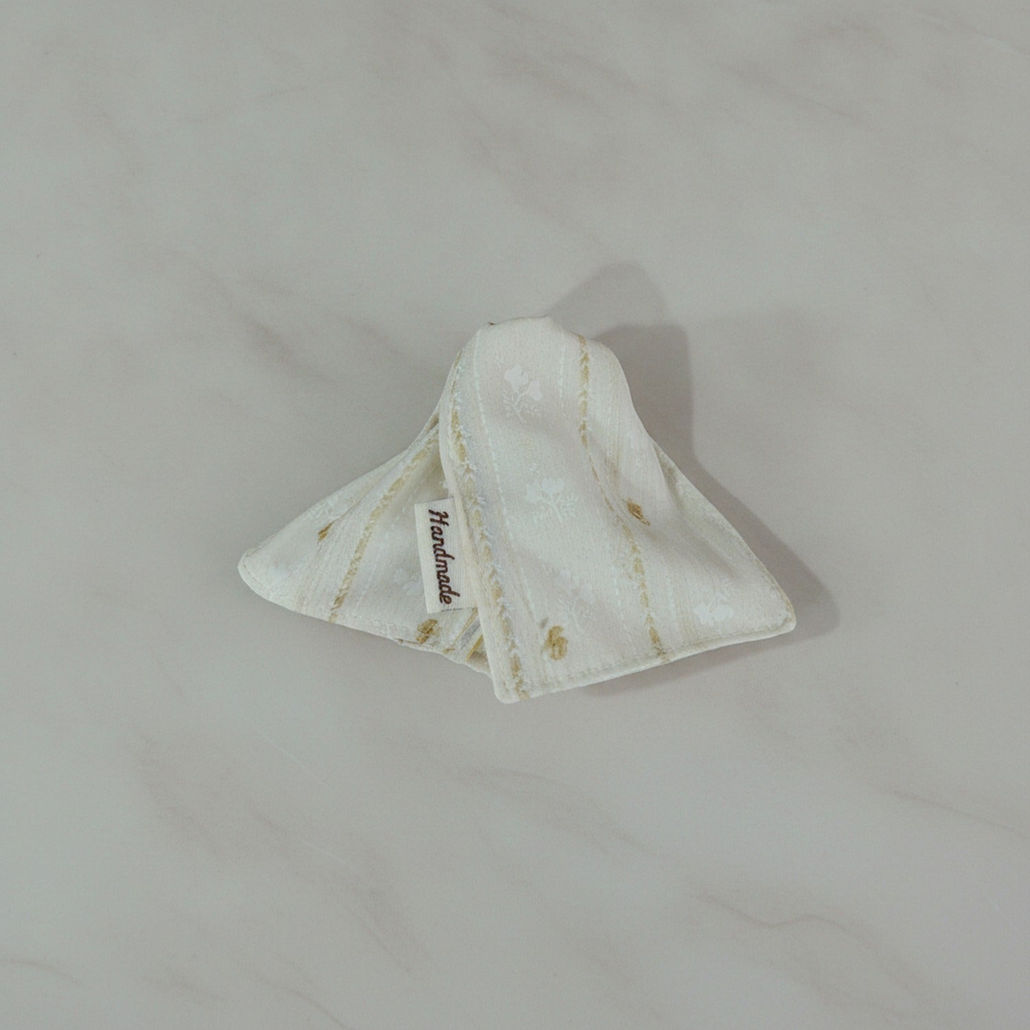 Cream Textured Hair Claw Clip