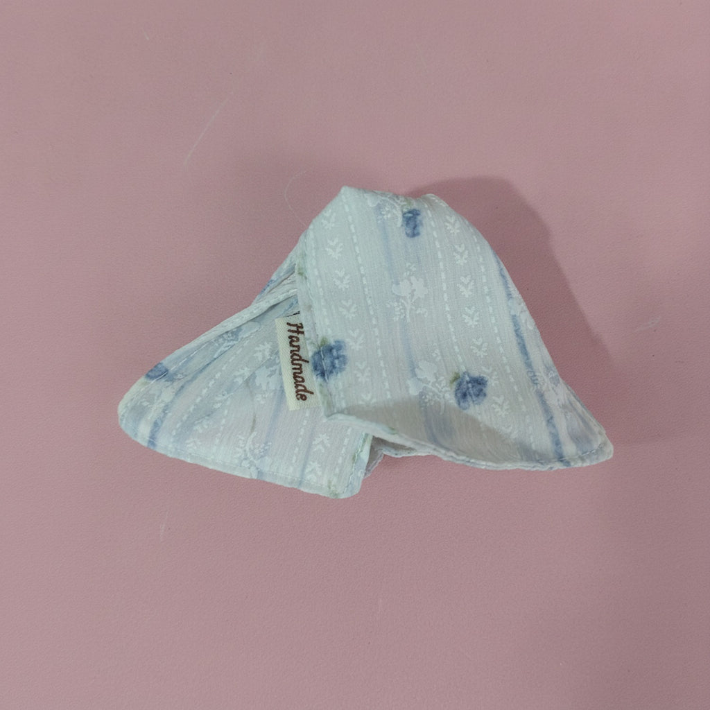 Blue Floral Lace Hair Claw Clip – hair accessories (view 2)