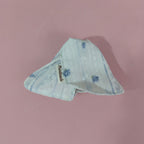 Blue Floral Lace Hair Claw Clip – hair accessories (view 2)
