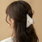 Floral Red Rose Hair Claw Clip – hair accessories (view 3)