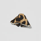 Pearl-Beaded Leopard Print Butterfly Hair Claw – hair accessories (view 1)