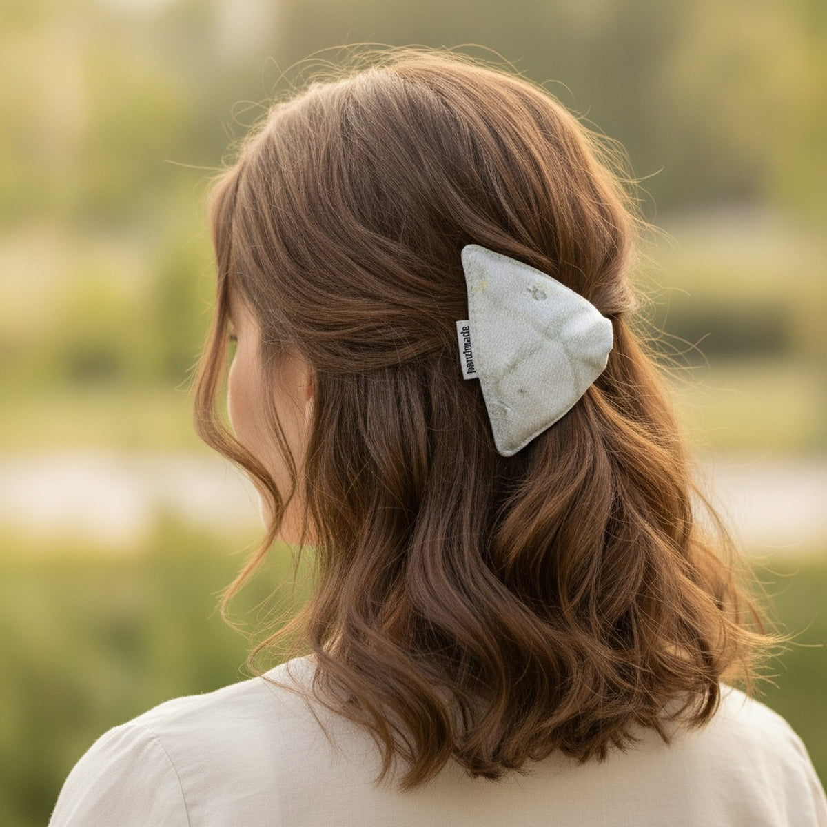 Sage Green Textured Hair Claw Clip – hair accessories
