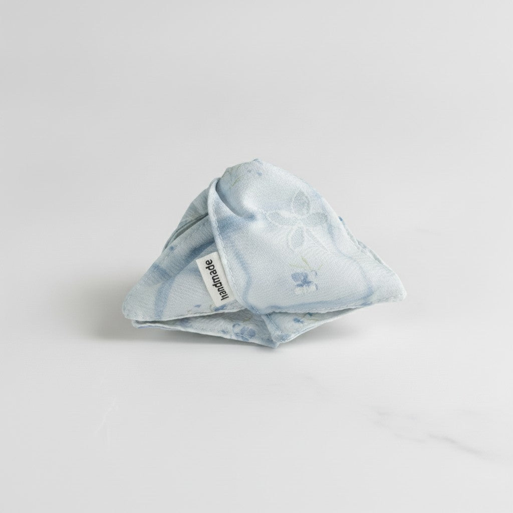 Floral Blue Marble Hair Claw Clip – hair accessories (view 3)