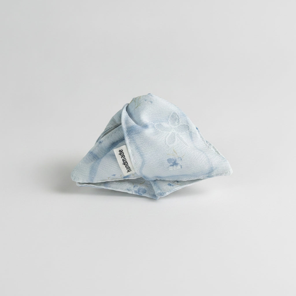Floral Blue Marble Hair Claw Clip – hair accessories (view 1)
