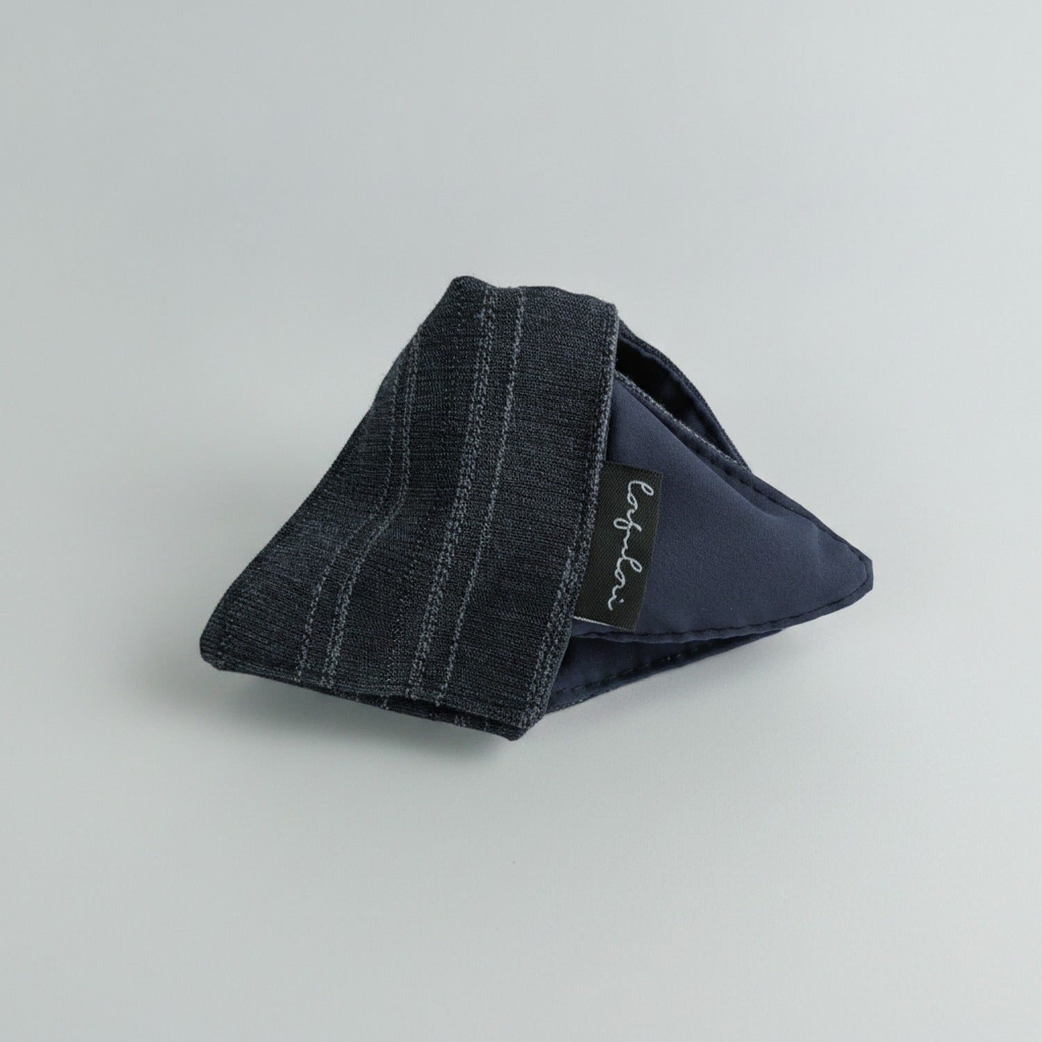 Black Striped Knit Hair Claw Clip