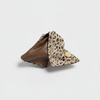 Leopard Print Hair Claw With Gold Charm – hair accessories (view 1)