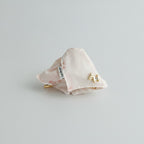 Cream Textured Hair Claw With Gold Charms – hair accessories (view 1)