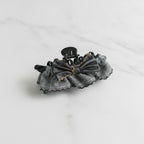Plaid Hair Claw With Black Bow – hair accessories (view 3)