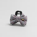Plaid Hair Claw Clip With Gold Charm – hair accessories (view 1)