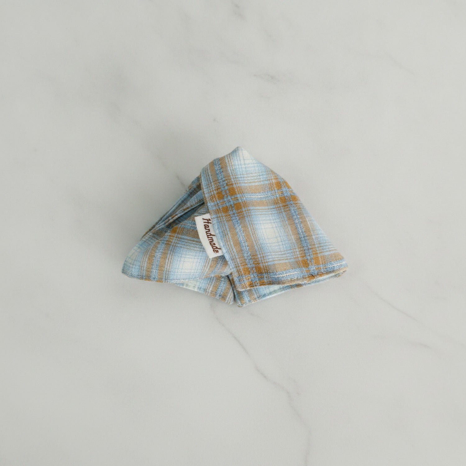 Plaid Hair Claw Clip Blue Orange