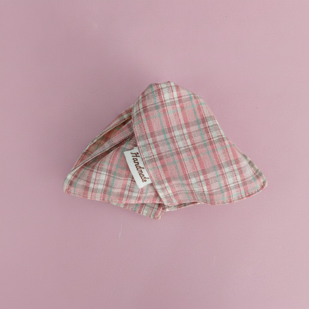 Plaid Hair Claw Clip Pink Green – hair accessories (view 2)