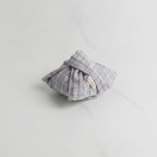 Plaid Hair Claw Clip Gray – hair accessories (view 3)
