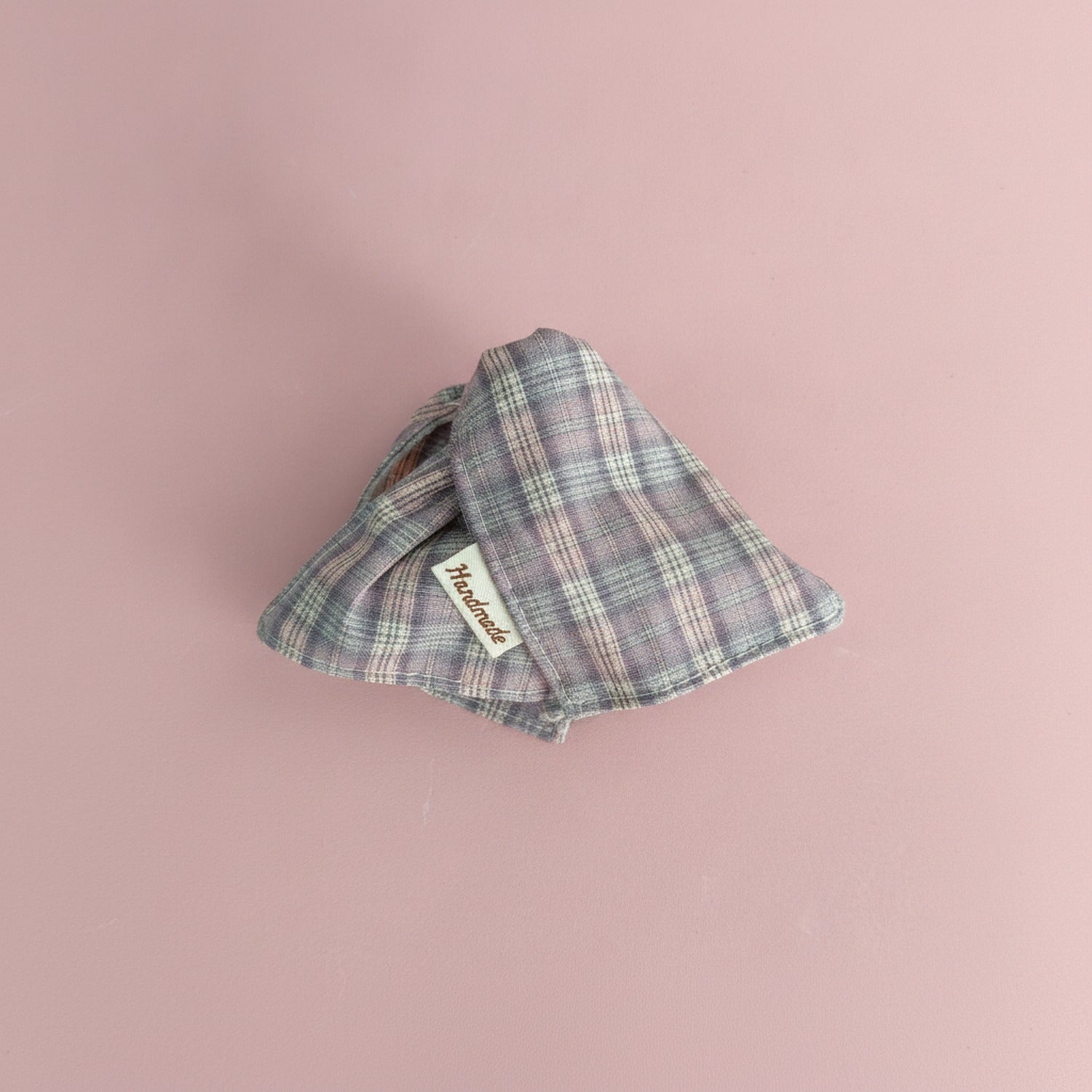 Plaid Hair Claw Clip Gray