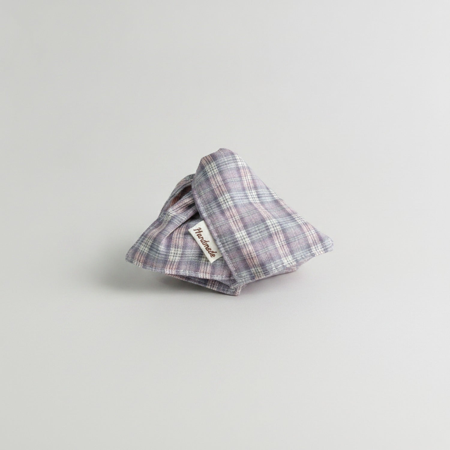 Plaid Hair Claw Clip Gray