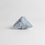 Blue Plaid Linen Hair Claw Clip – hair accessories (view 1)