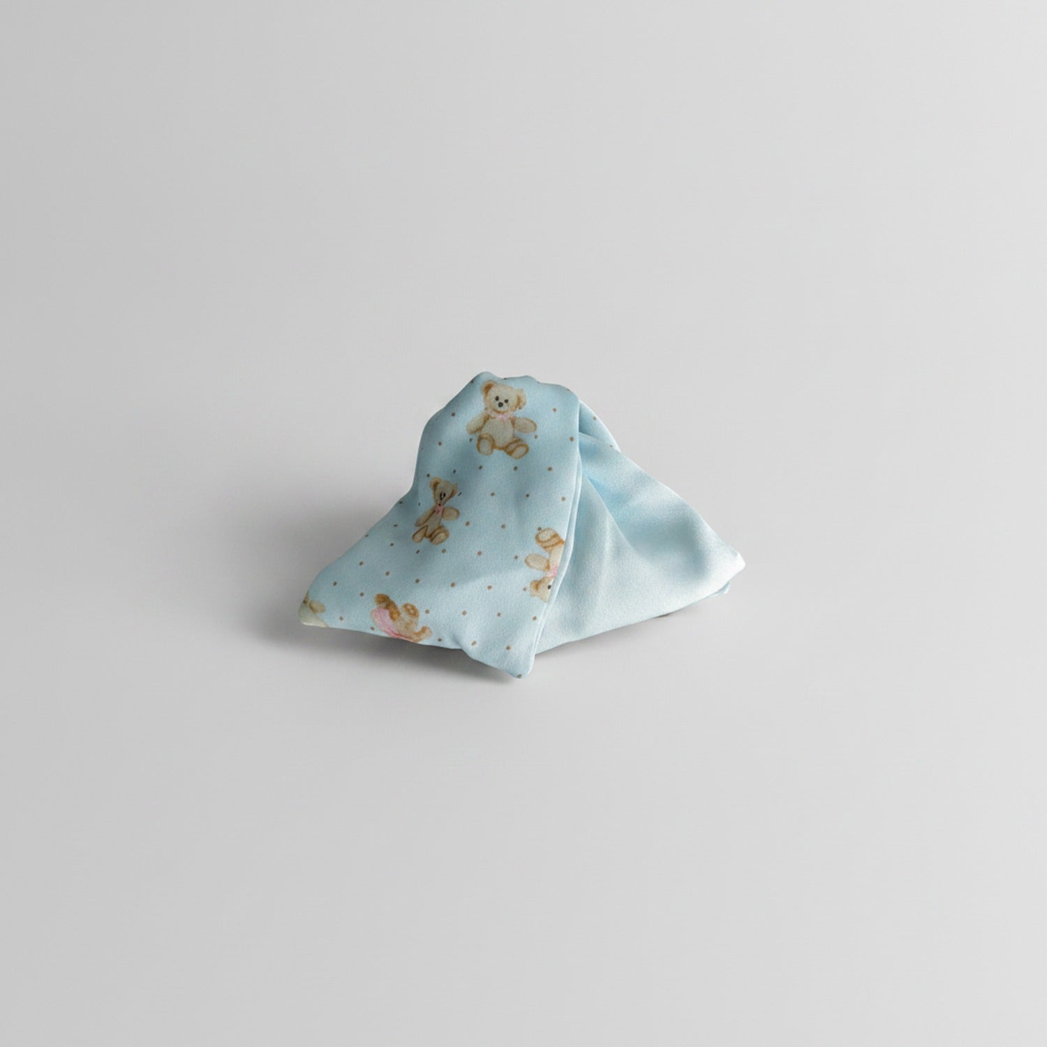 Teddy Bear Blue Hair Claw Clip